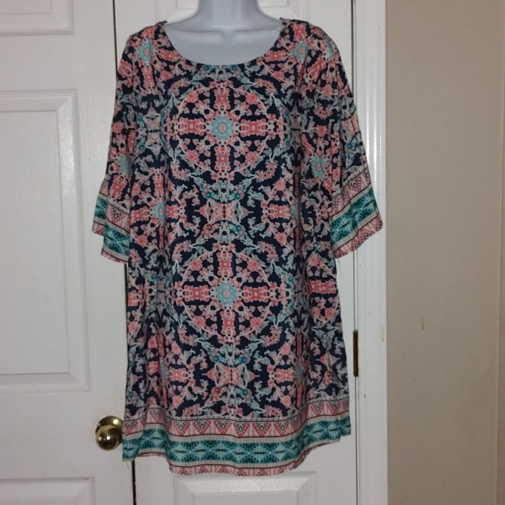 BeBop multicolor sheath  dress Sz L